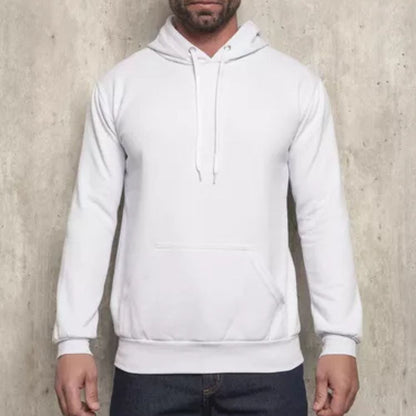 Moletom Unissex Flanelado Canguru com Capuz de Algodão